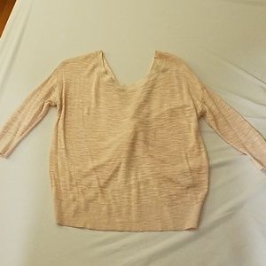 Blush Twist Back Sweater